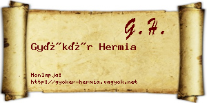 Gyökér Hermia névjegykártya